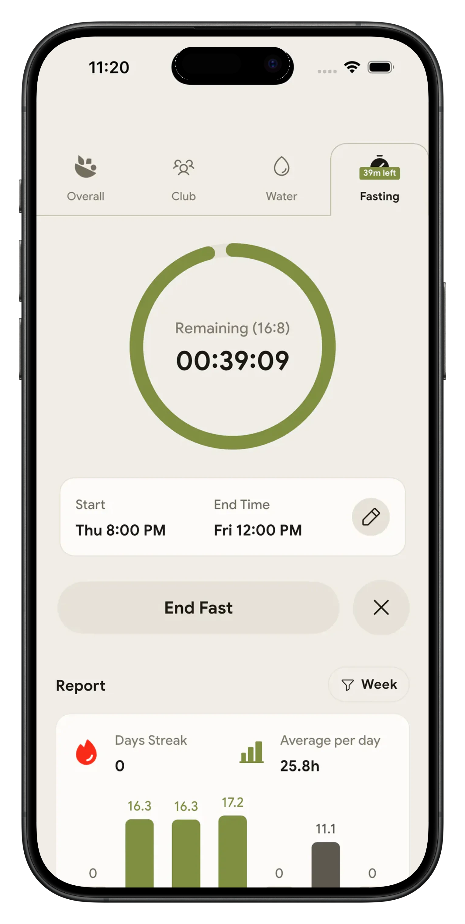 NutriScan intermittent fasting tracker