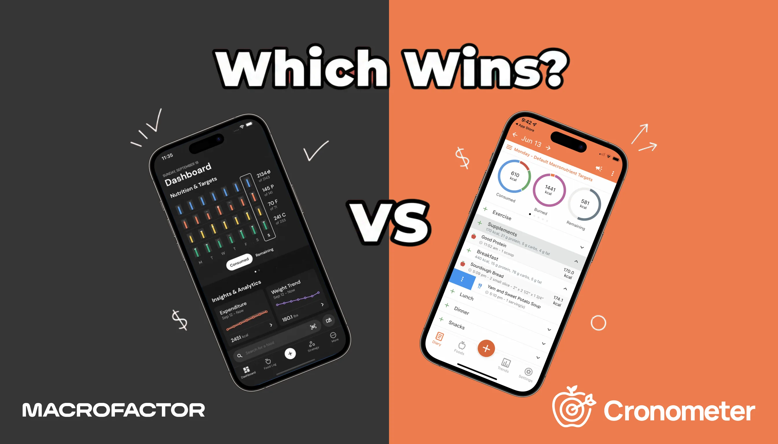 MacroFactor vs Cronometer 2026: Best for Macros vs Best for Micros