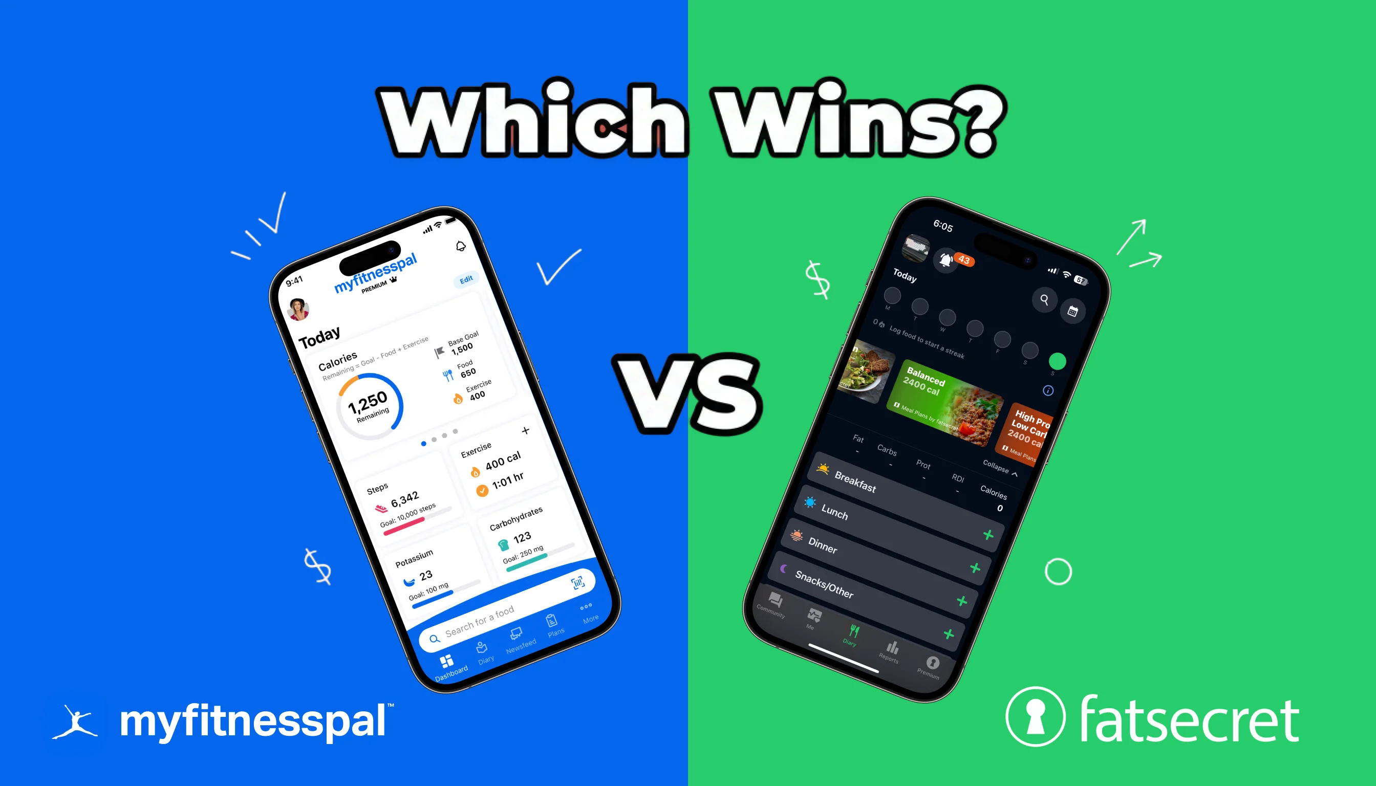 MyFitnessPal vs FatSecret 2026: Best Free vs Best Paid