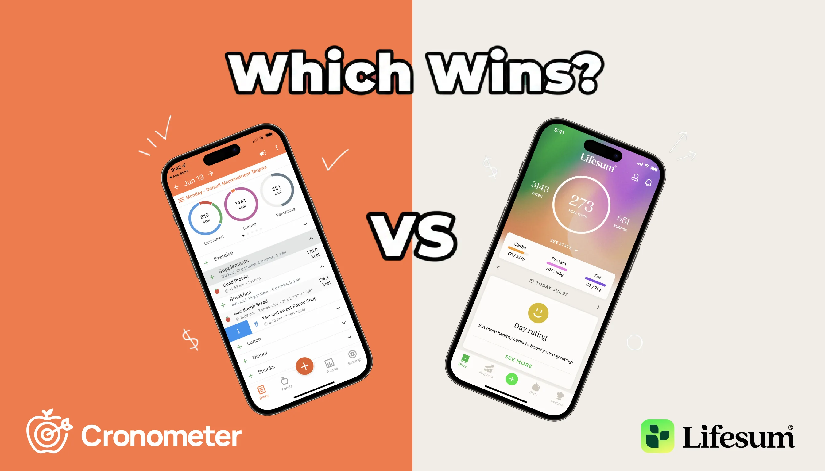 Cronometer vs Lifesum 2026: Detail vs Easier Daily Habits